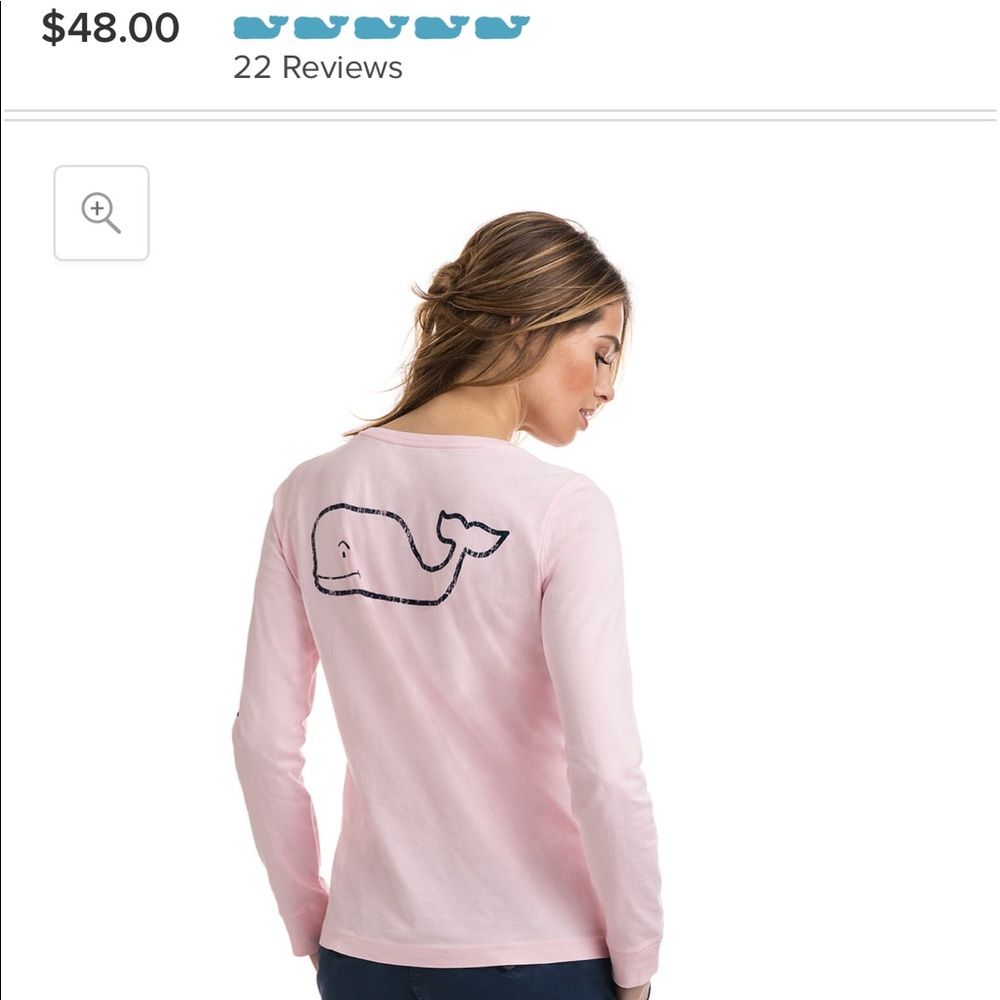 Vineyard Vines 💗light pink💗 long sleeve sz S